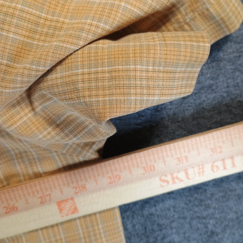 511 Tactical Covert Shirt Mens XXL 2XL Orange Checkered Pocket Short Sleeve - Picture 8 of 10